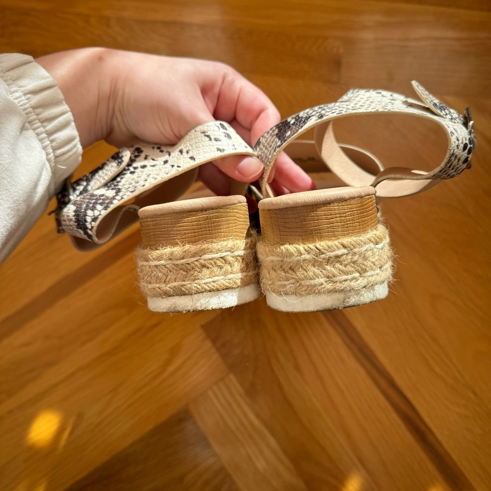 Snake Print Platform Sandals - Picture 7 of 7
